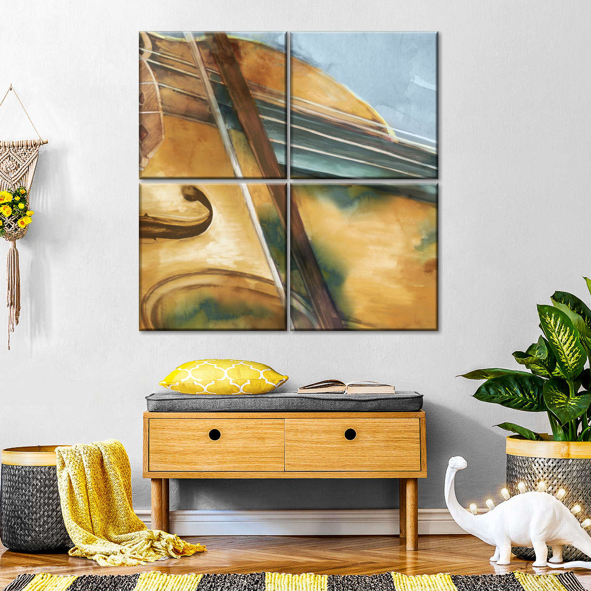 Musical Violin Wall Art