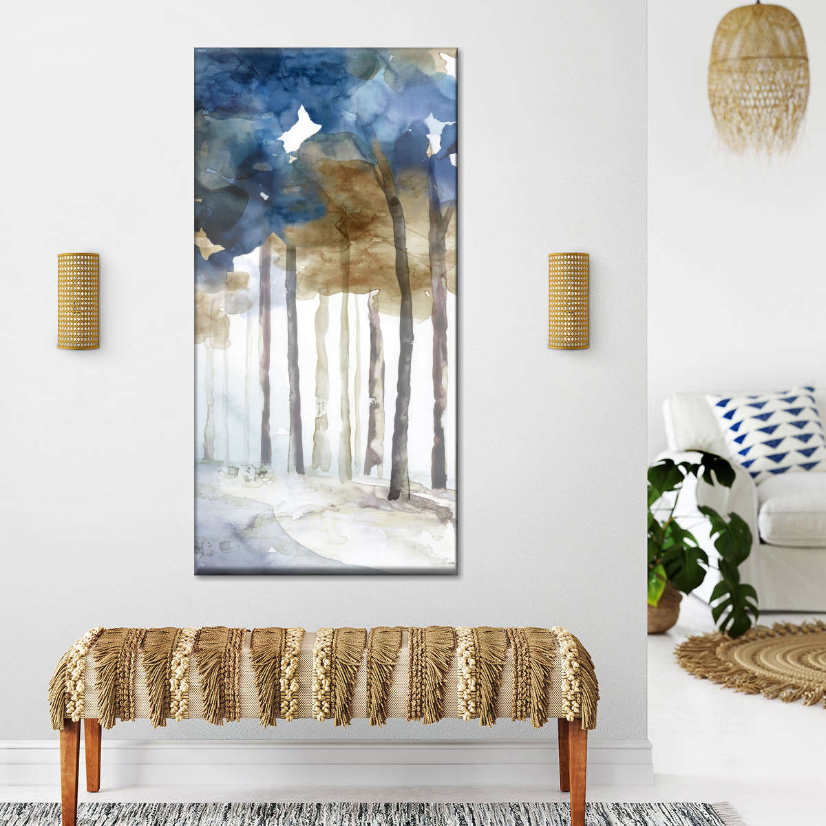 In The Blue Forest II Wall Art