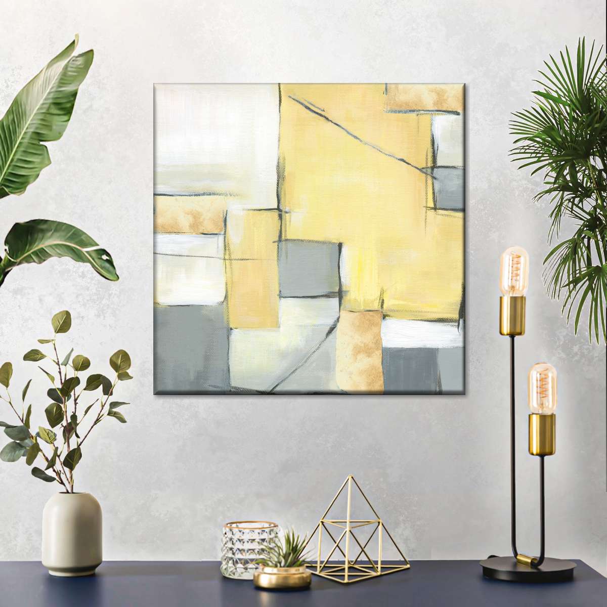 Golden Abstract II Wall Art