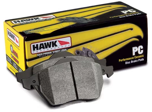 Hawk Performance Ceramic Front Brake Pads for 2017+ Civic Type R, 04-17 STi, 03+ EVO