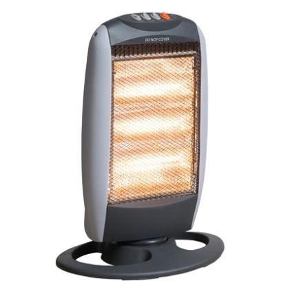 Daewoo HEA1416 Halogen Heater Portable Electric Oscillating 3 Bar Portable 1200W- NEW