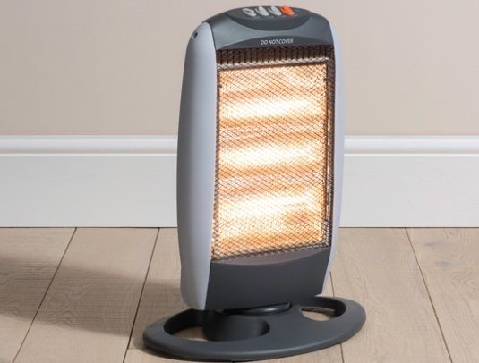 Daewoo HEA1416 Halogen Heater Portable Electric Oscillating 3 Bar Portable 1200W- NEW