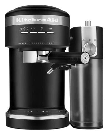 KitchenAid KES6404BM - Semi-Automatic Espresso Machine and Automatic Milk Frother Attachment - Matte Black