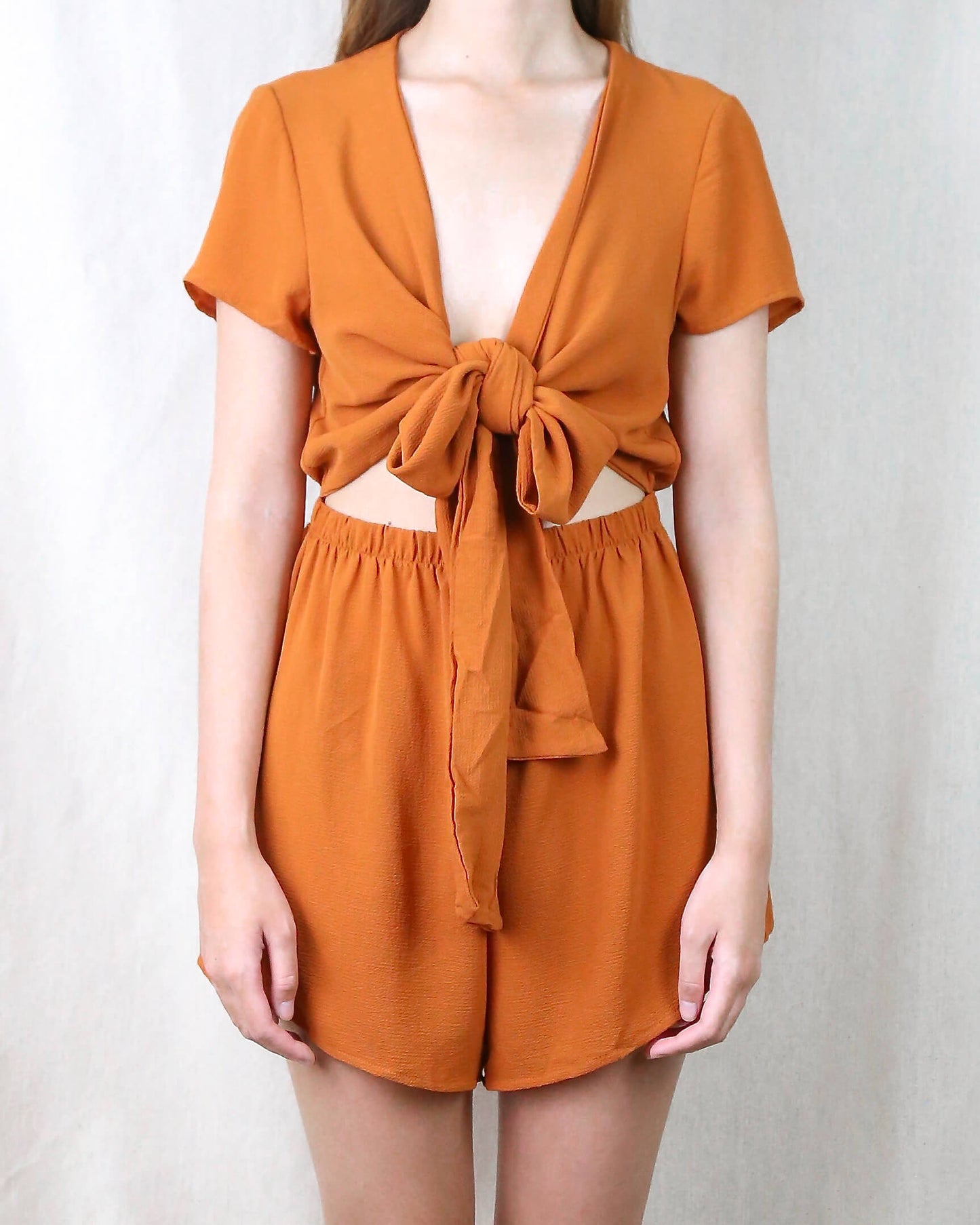 Reverse - Selena Romper in Rust