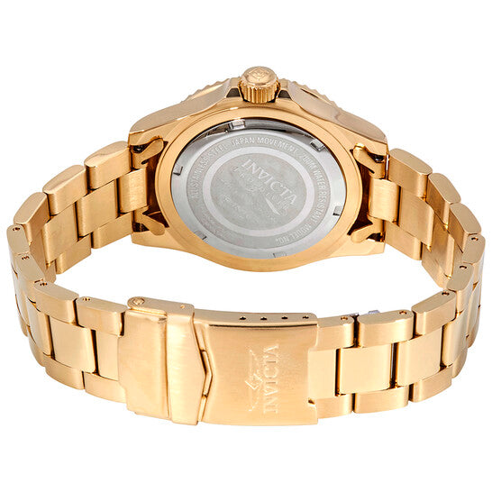 Invicta Pro Diver Rose Gold-tone Black Dial 40 mm Men's Watch
