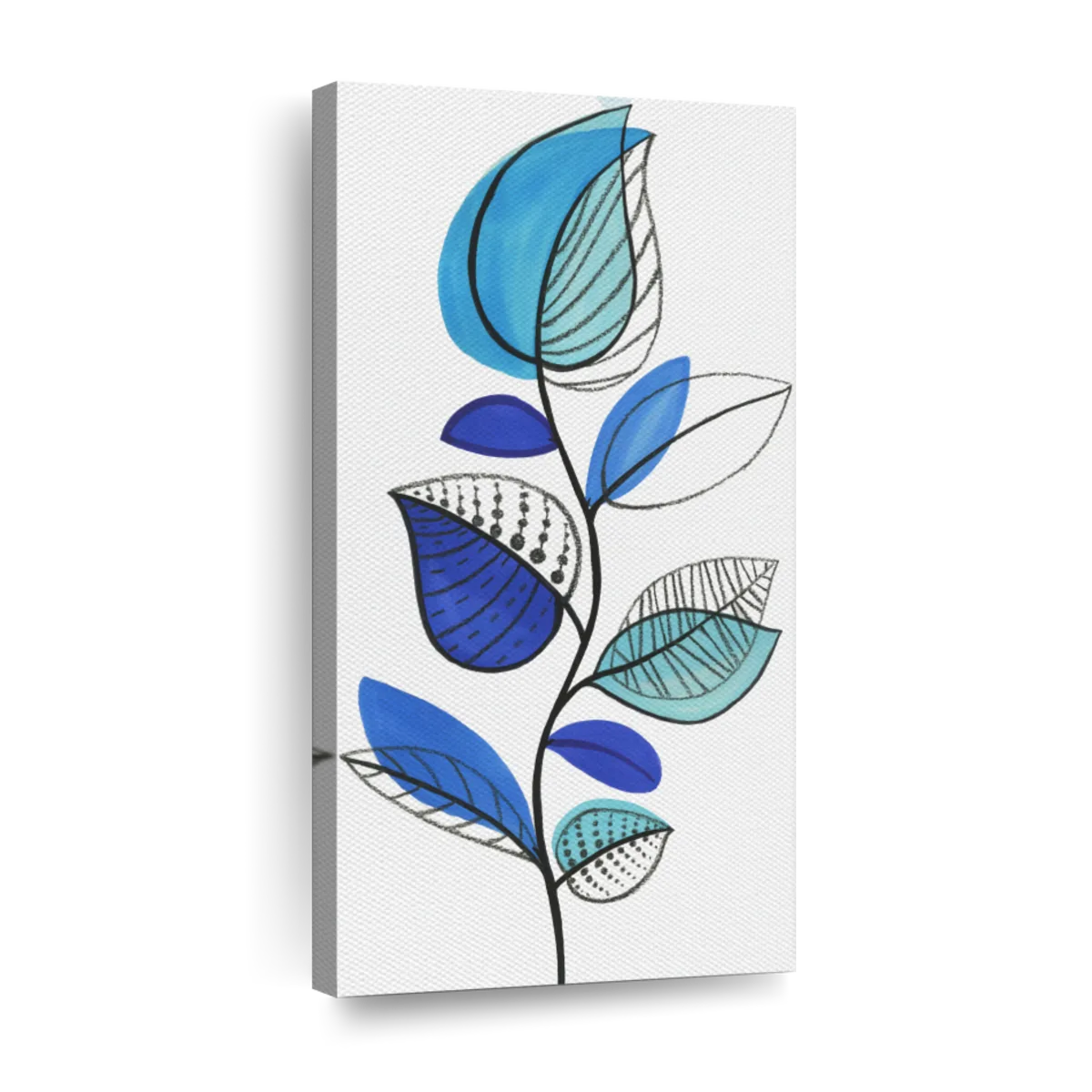 Illustrative Blue Wall Art