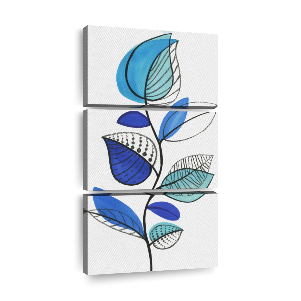 Illustrative Blue Wall Art