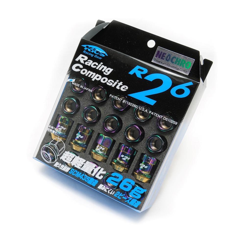 Kics R26 Lug Nuts and Locks - 12X1.50 NeoCro