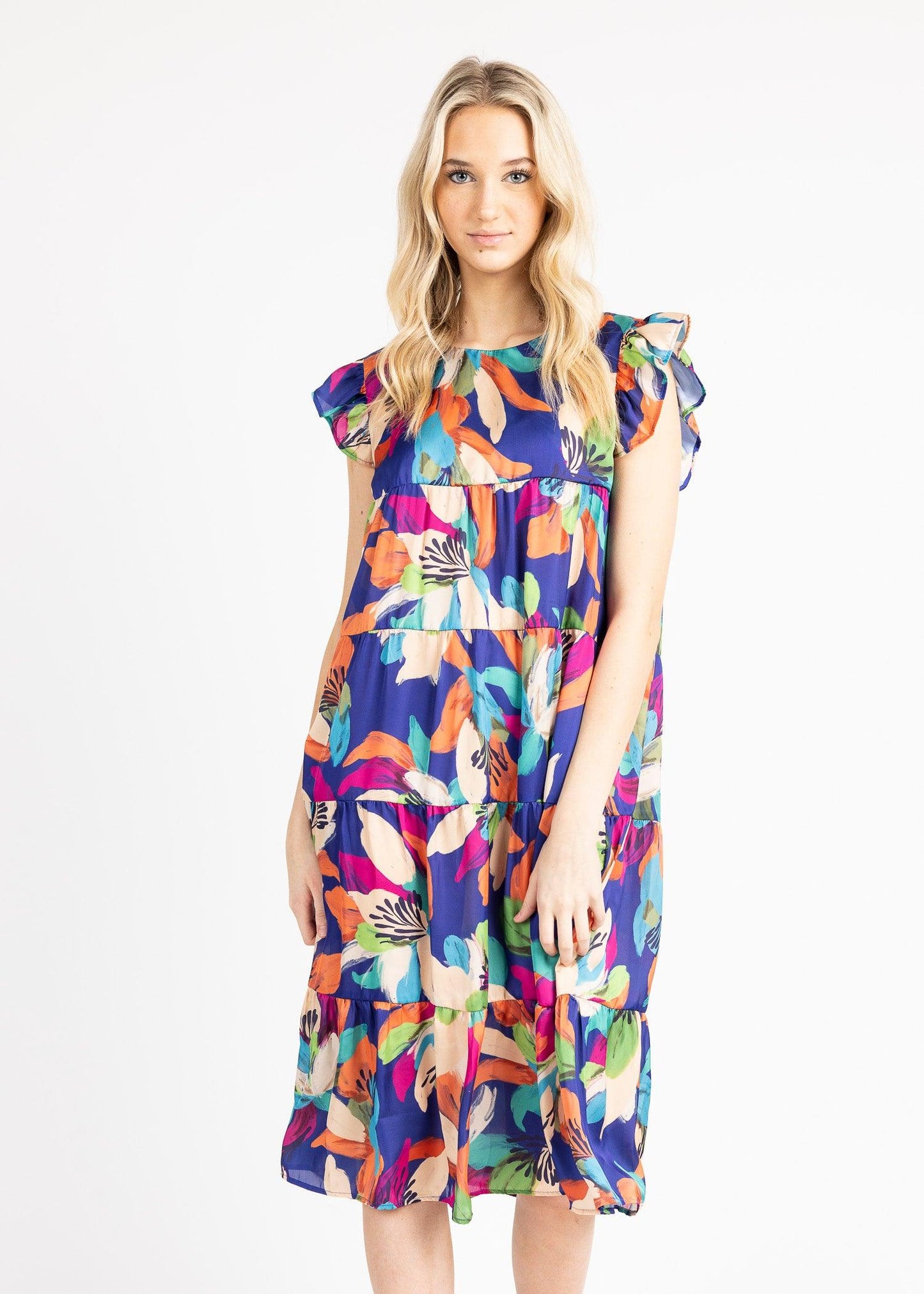 KRISTIN 3/4 DRESS print