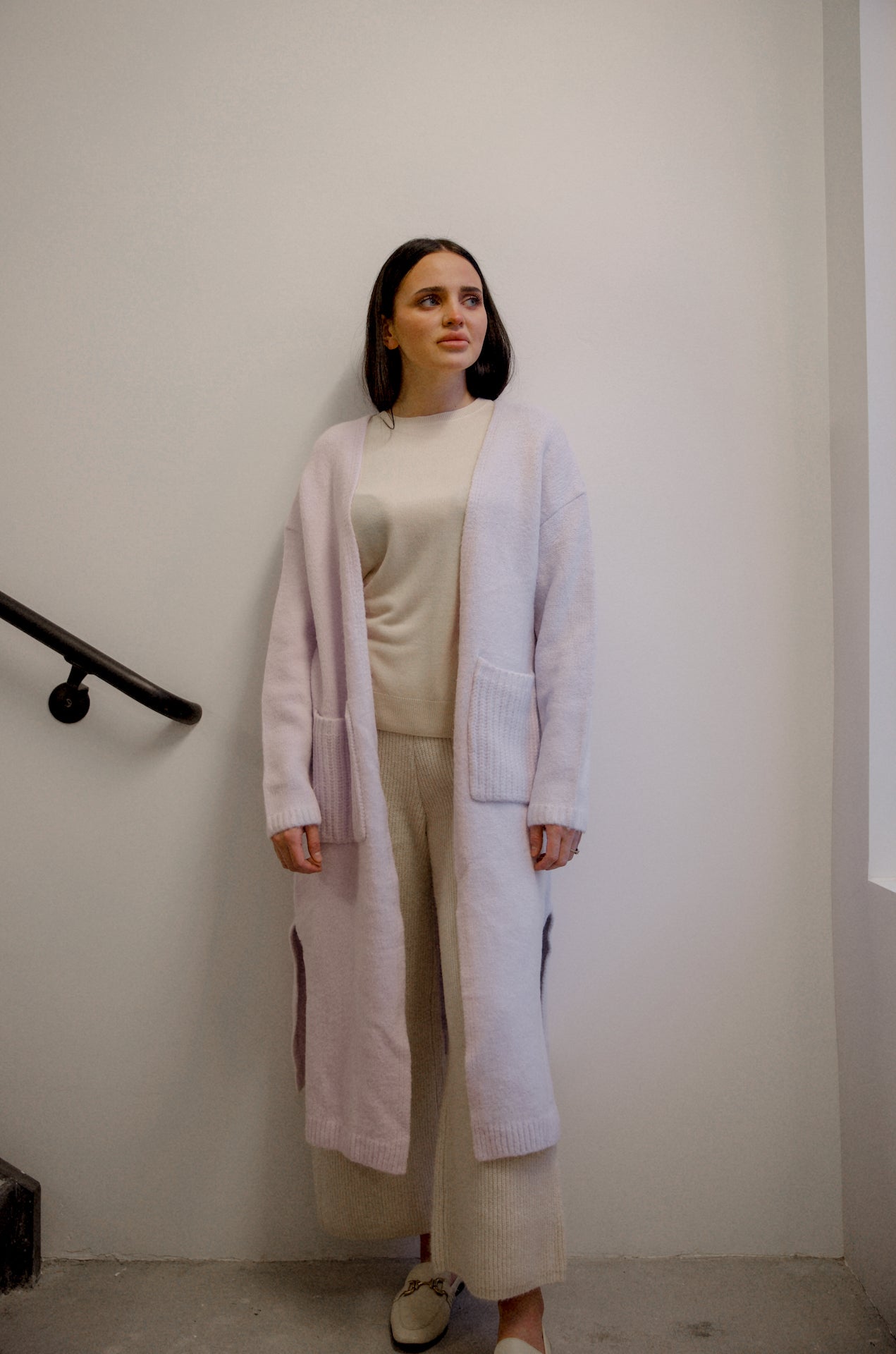 Lavender Long Cardigan