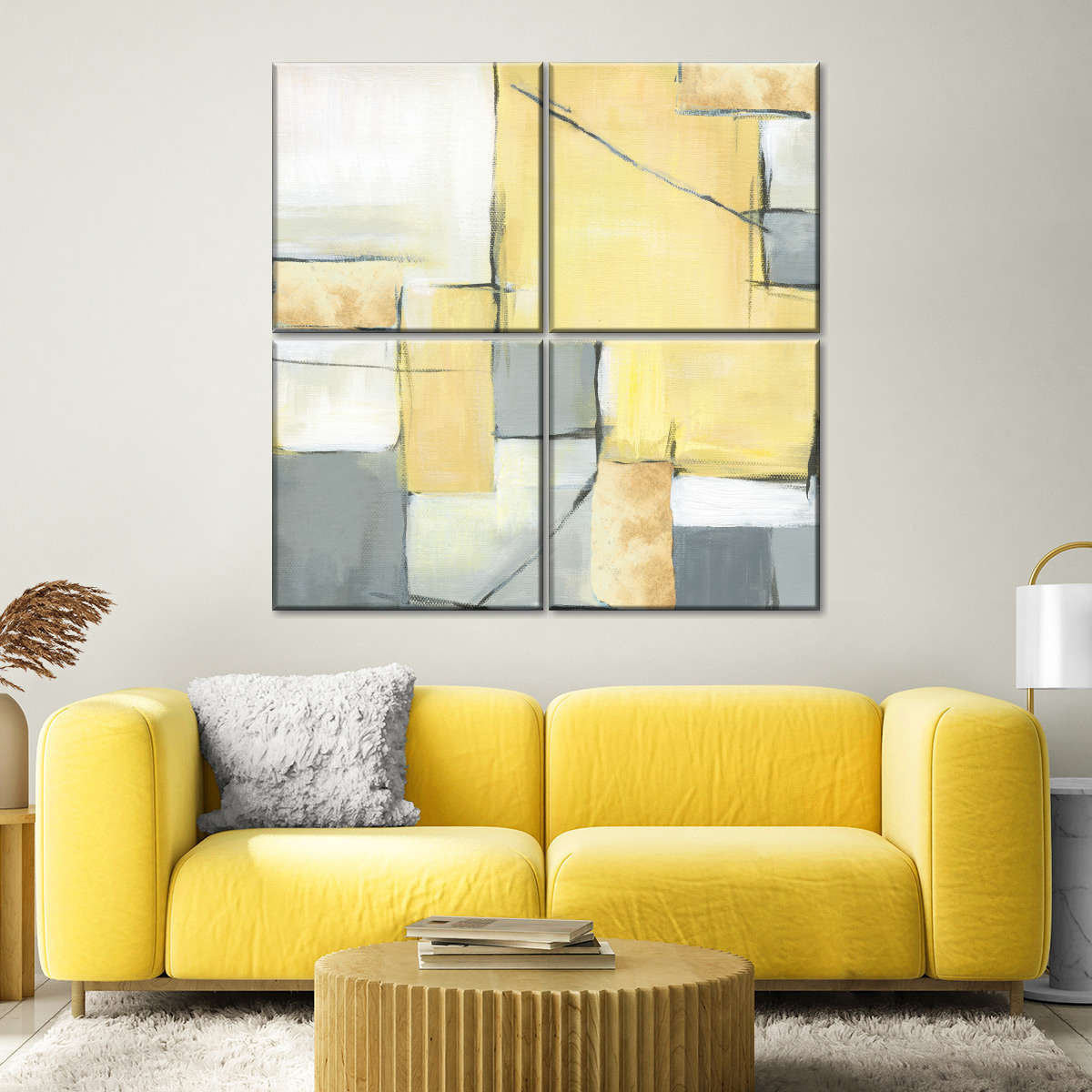Golden Abstract II Wall Art
