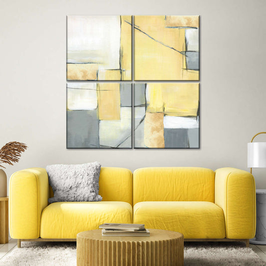 Golden Abstract II Wall Art