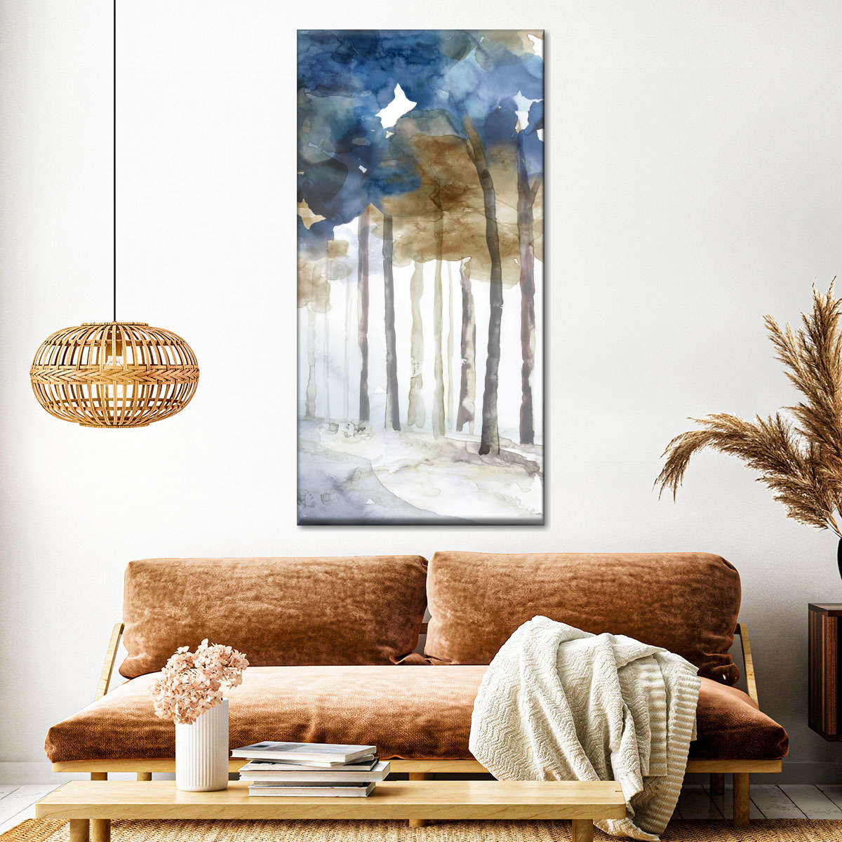 In The Blue Forest II Wall Art