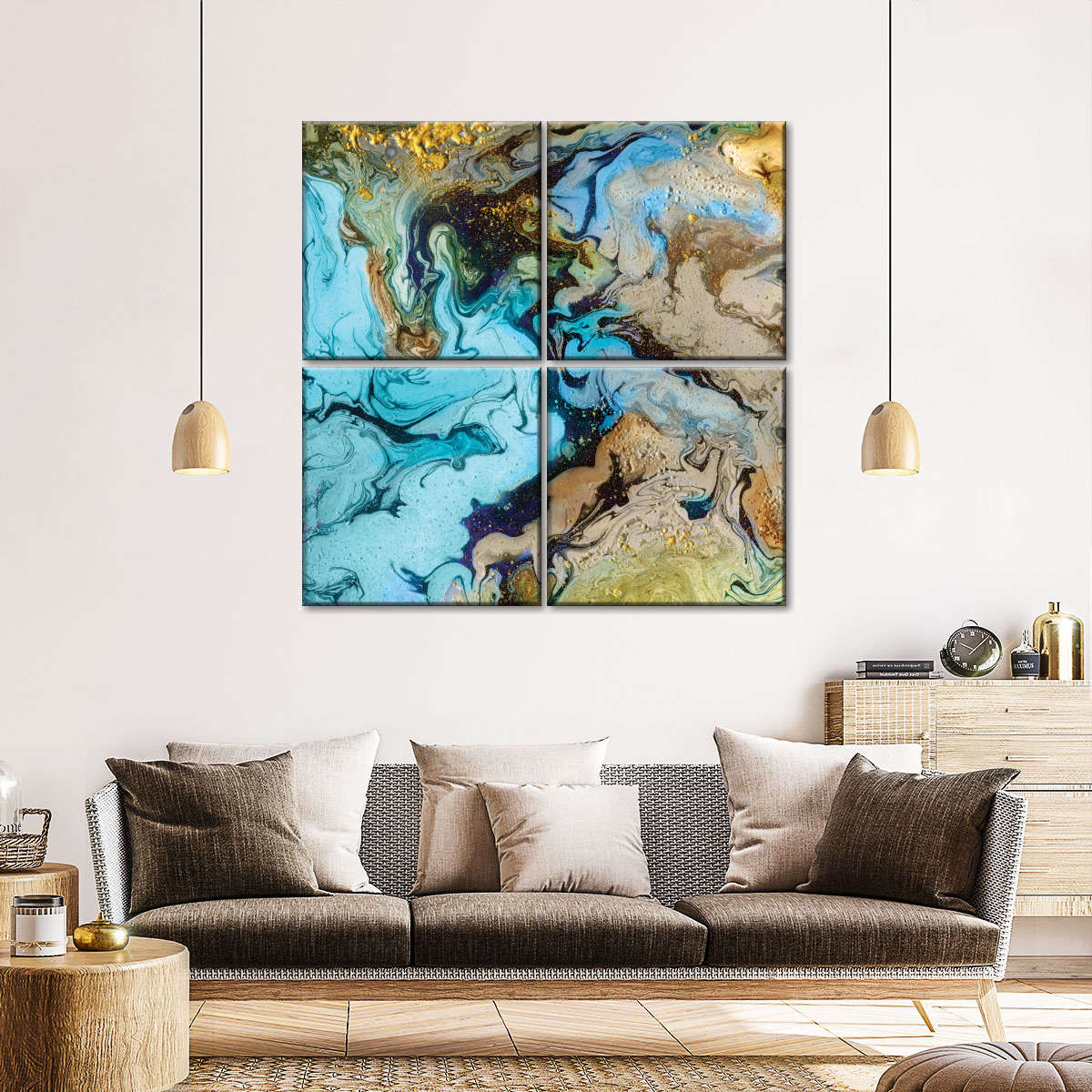 Turquoise Marble I Wall Art
