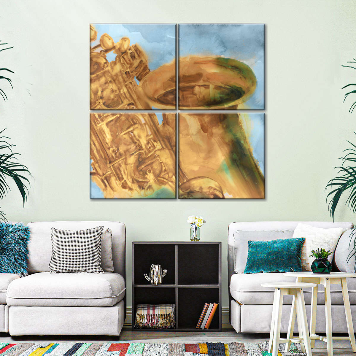 Musical Sax Wall Art