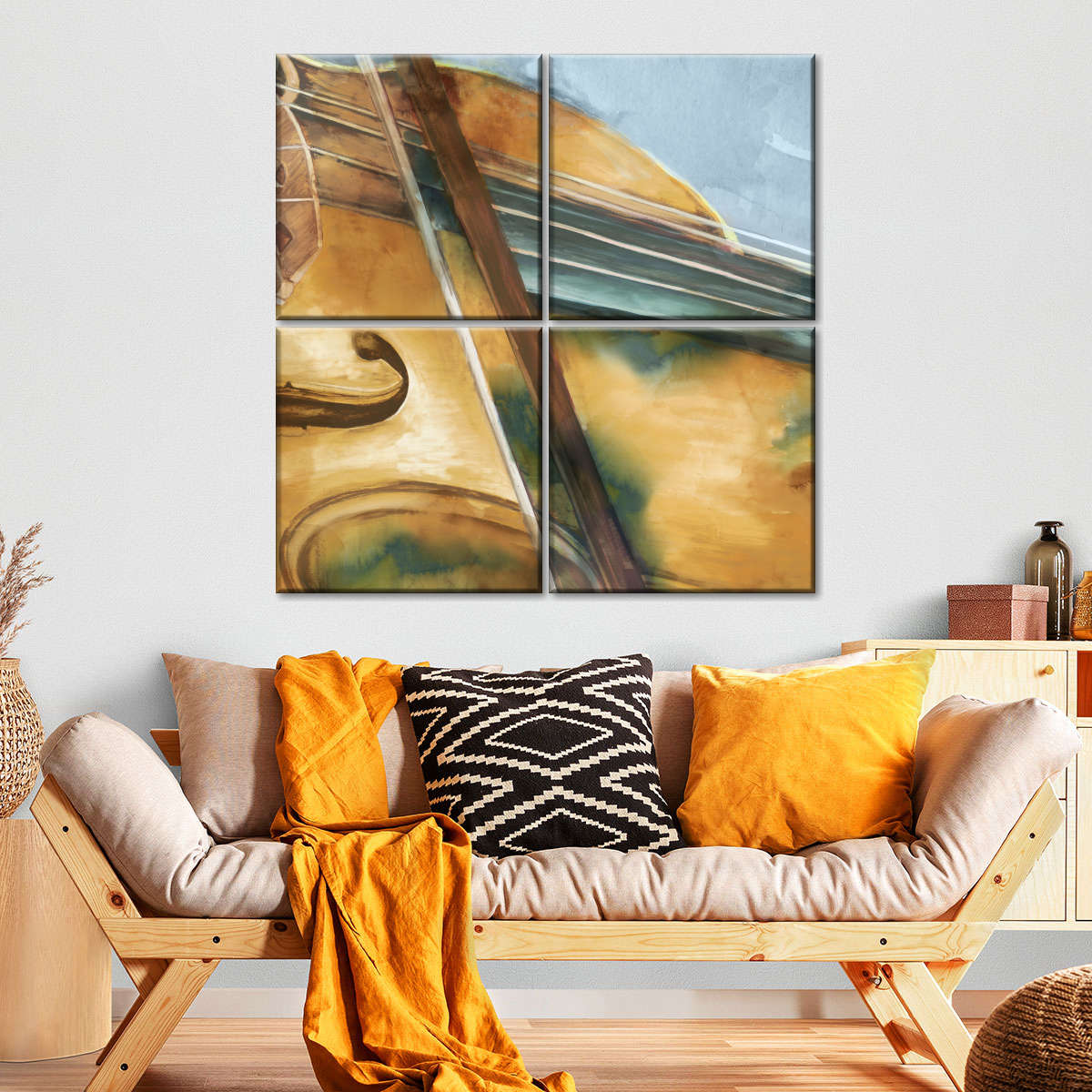 Musical Violin Wall Art