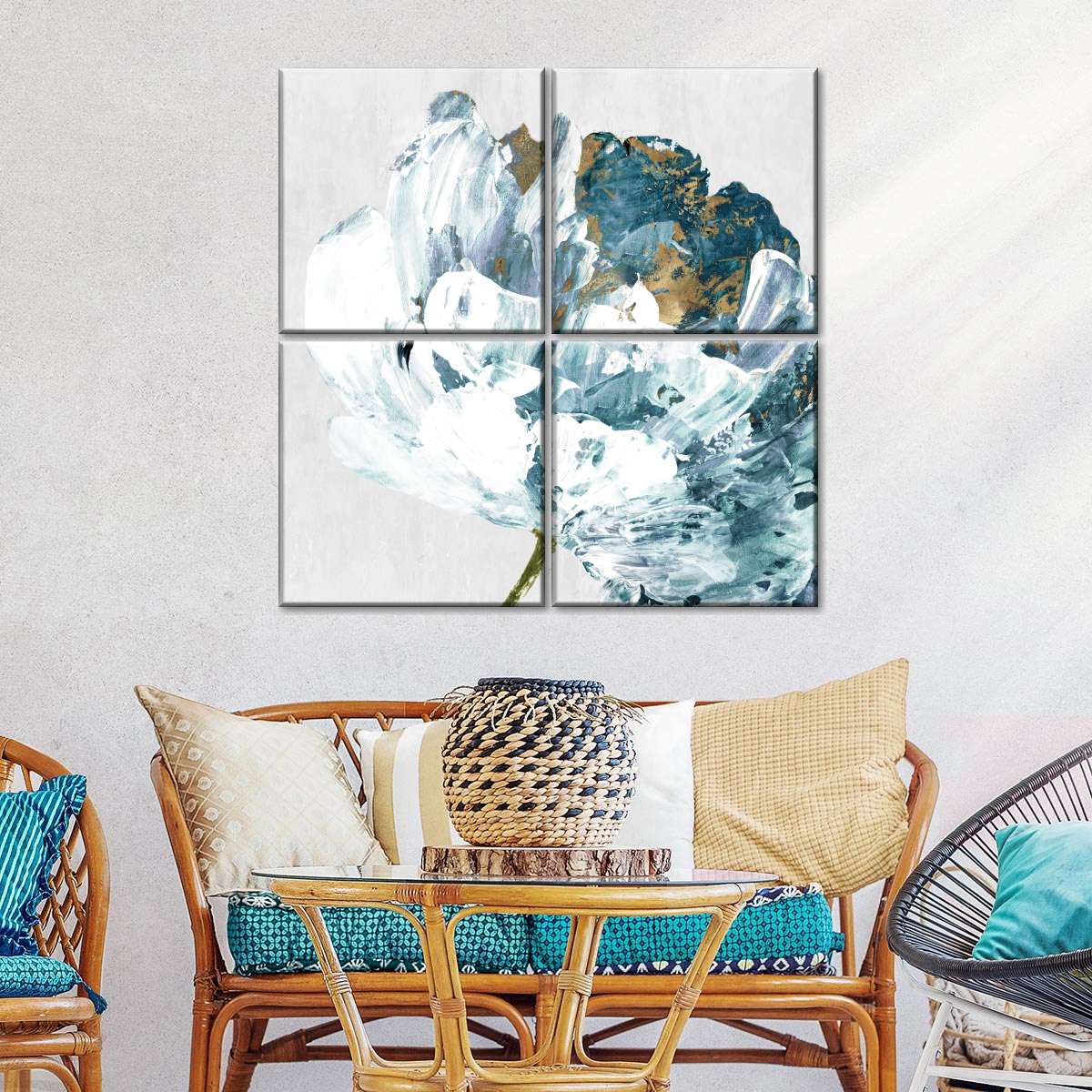 Rhinestone Flower I Wall Art