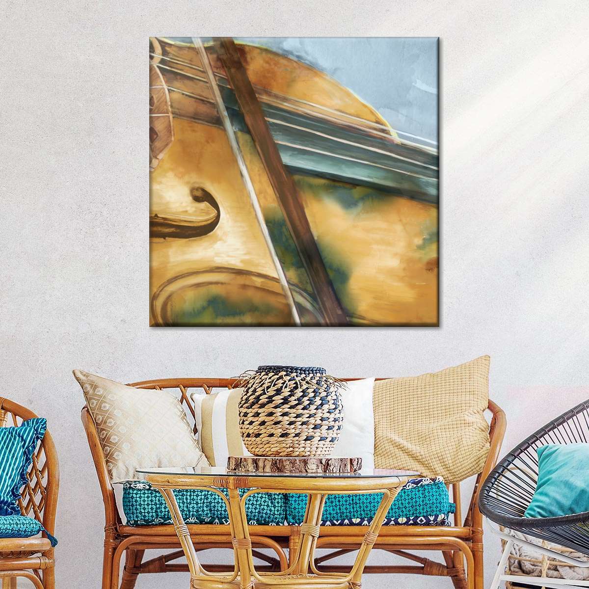 Musical Violin Wall Art