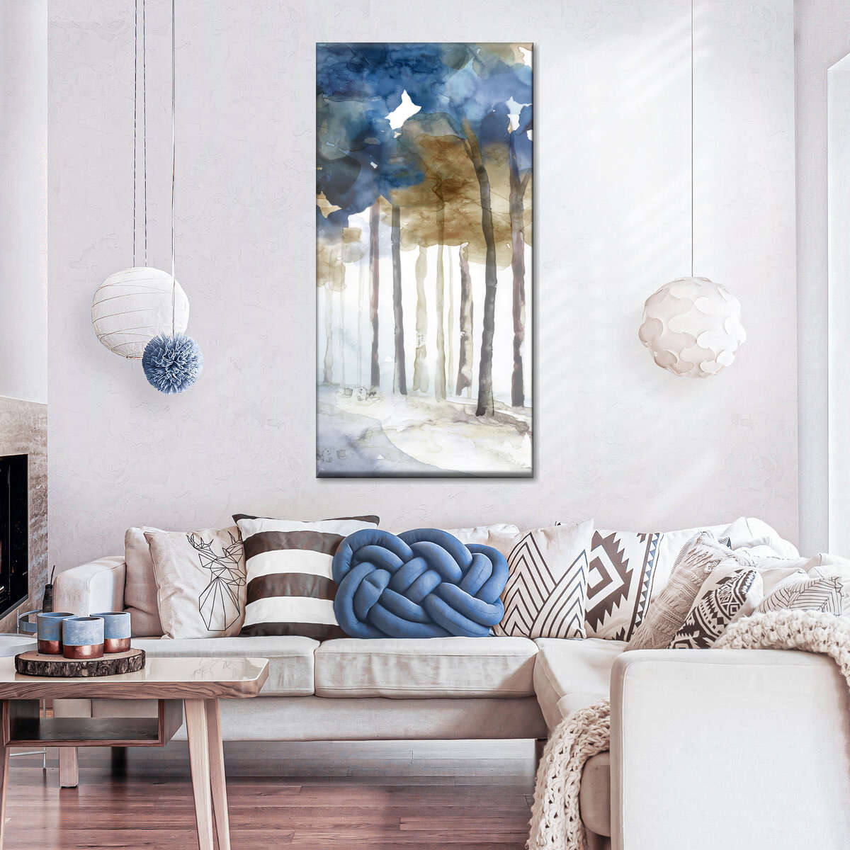 In The Blue Forest II Wall Art