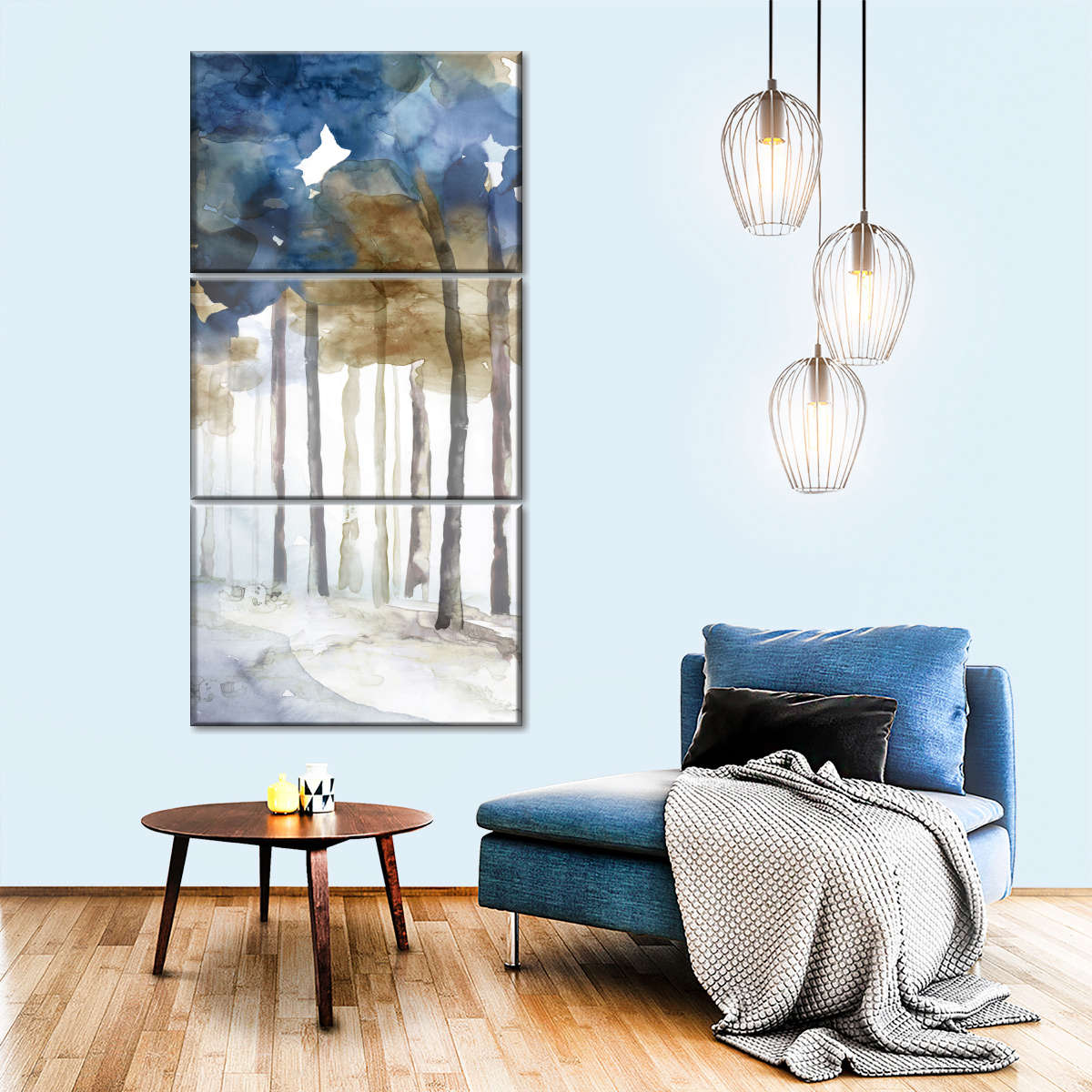 In The Blue Forest II Wall Art
