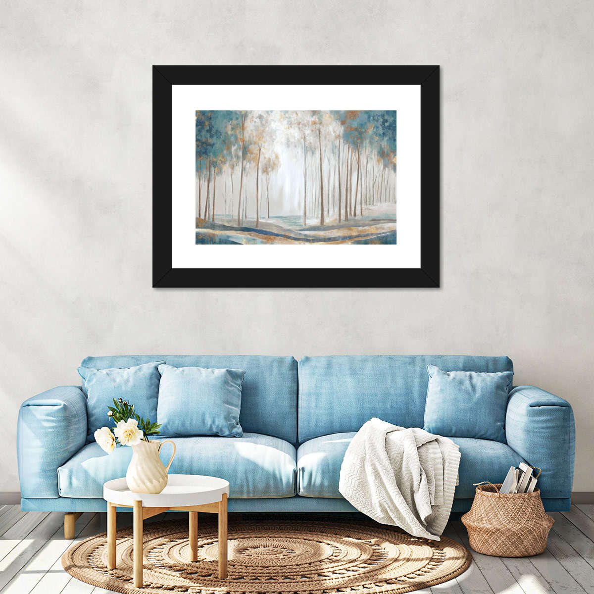 White Rays Wall Art