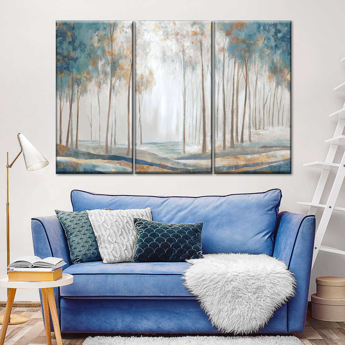 White Rays Wall Art