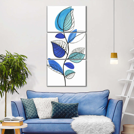 Illustrative Blue Wall Art