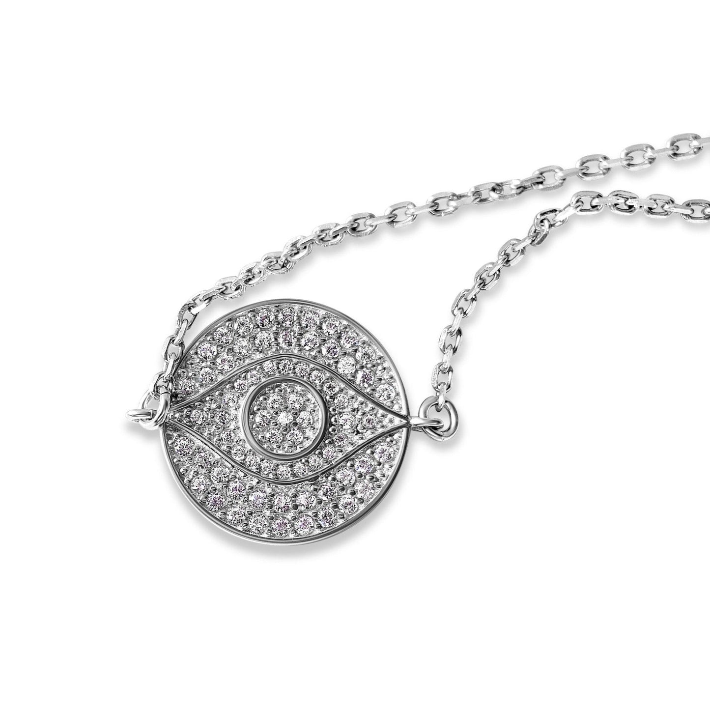 Bold Evil Eye Lucky Bracelet in Sterling Silver