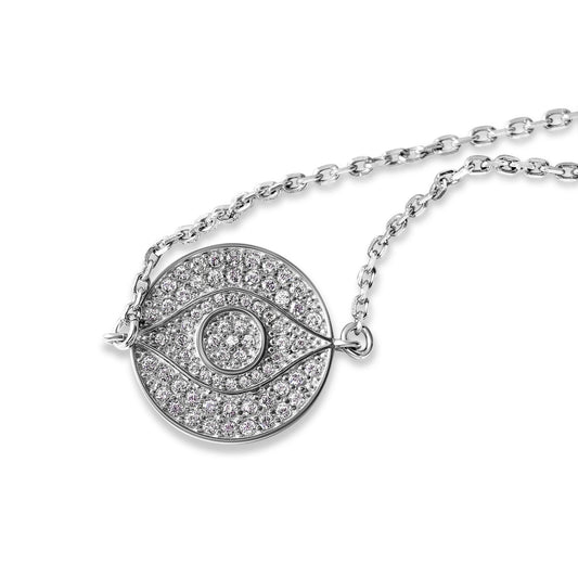 Bold Evil Eye Lucky Bracelet in Sterling Silver