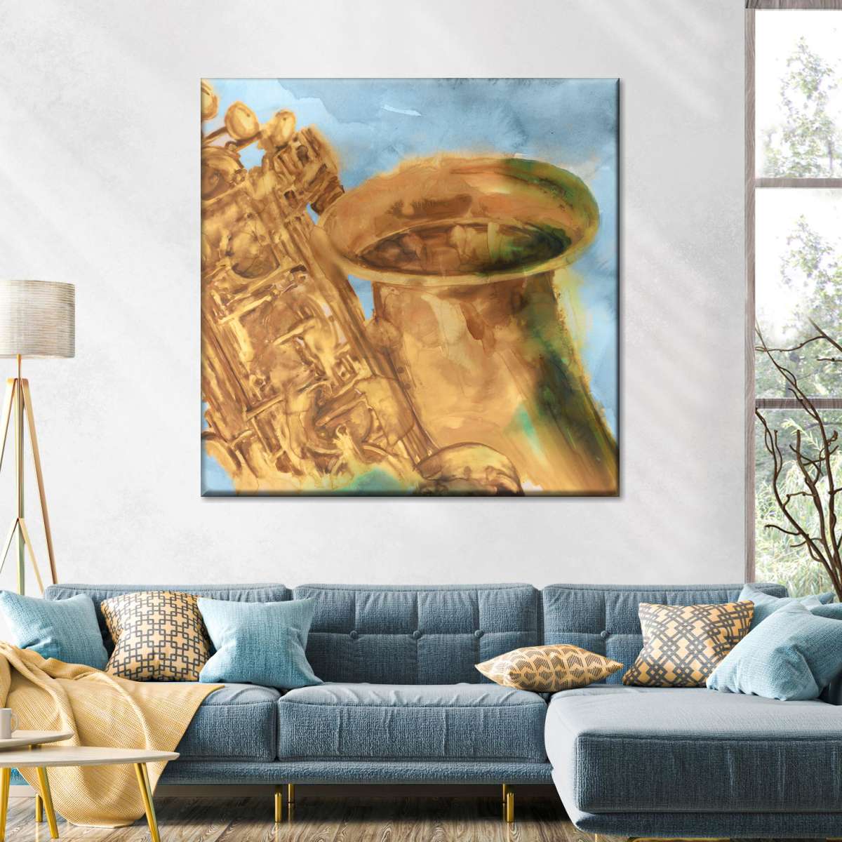 Musical Sax Wall Art
