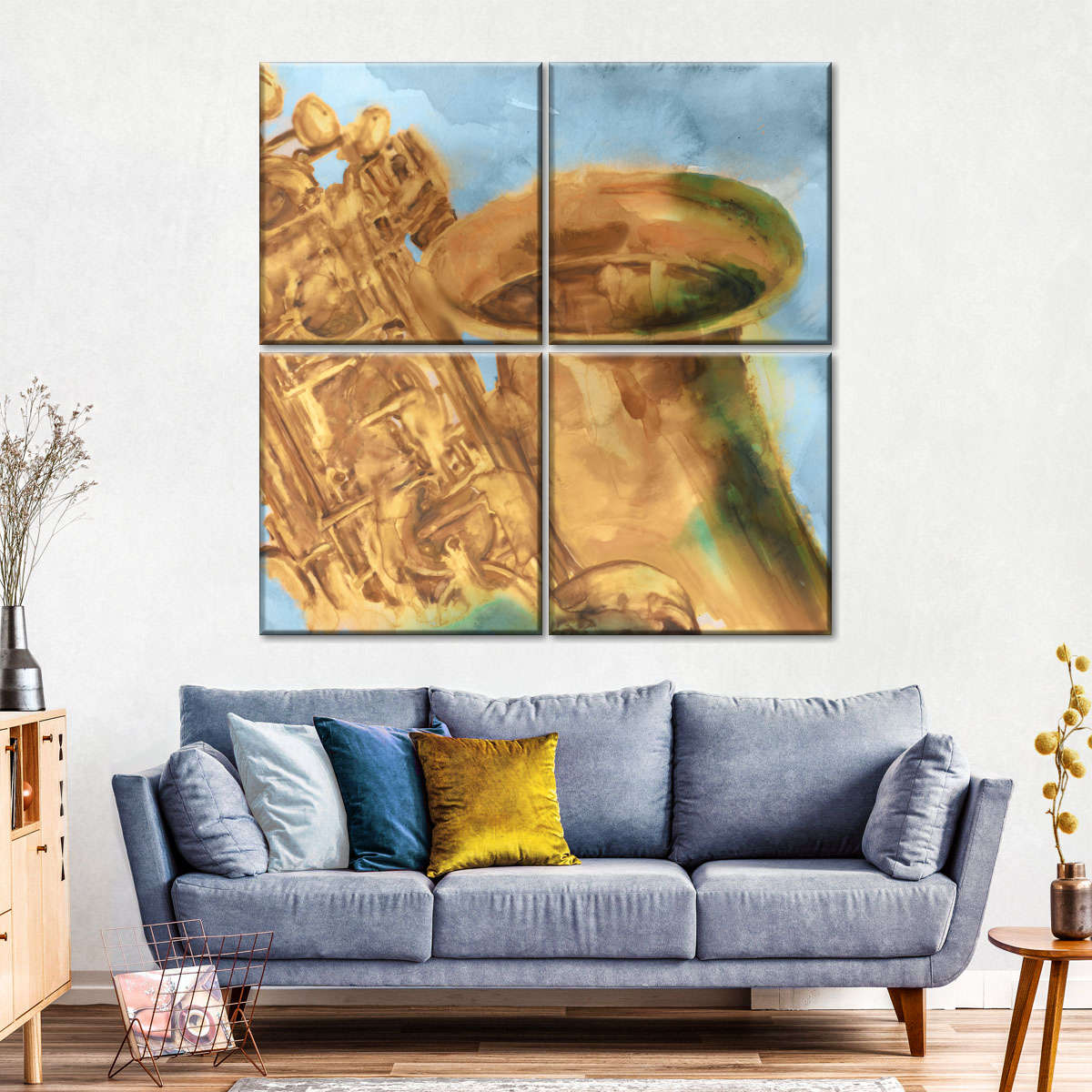 Musical Sax Wall Art