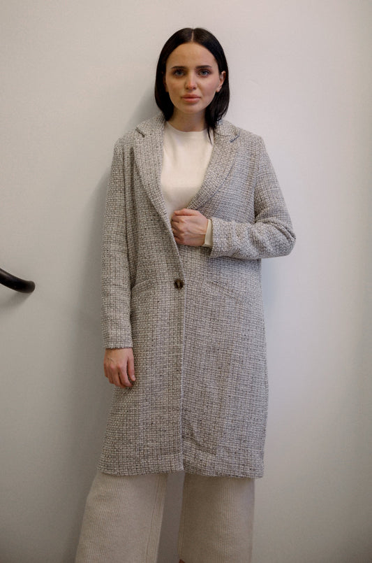 Grey Tweed Coat