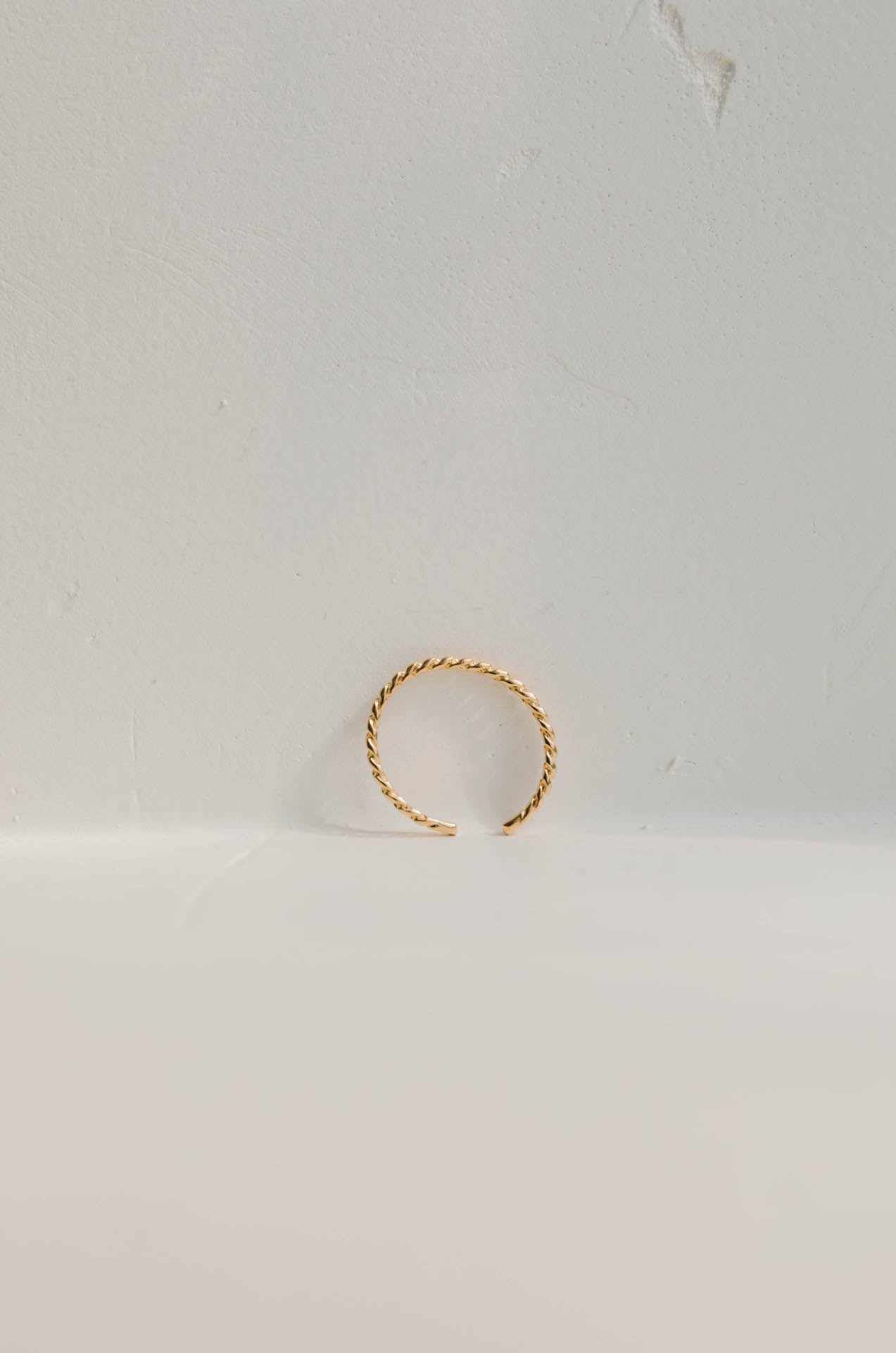 18k Gold Dipped Dainty Chain Adjustable Ring