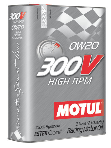 Motul 2L Synthetic-ester Racing Oil 300V HIGH RPM 0W20