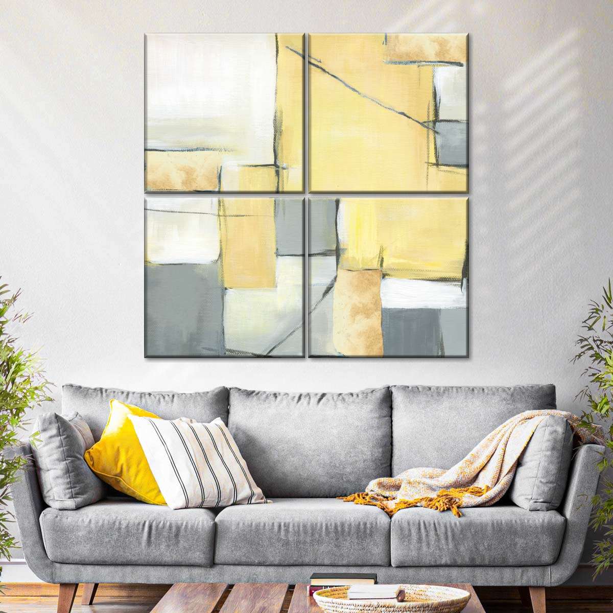 Golden Abstract II Wall Art
