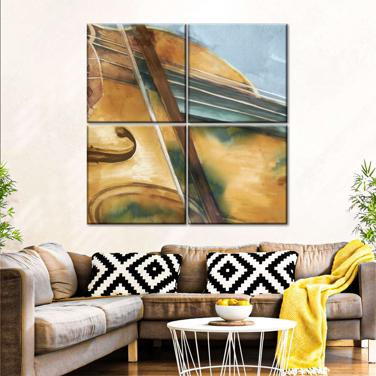 Musical Violin Wall Art