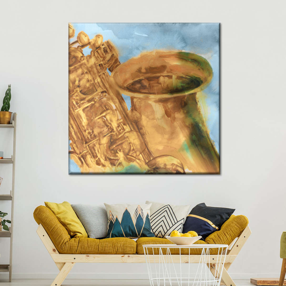 Musical Sax Wall Art