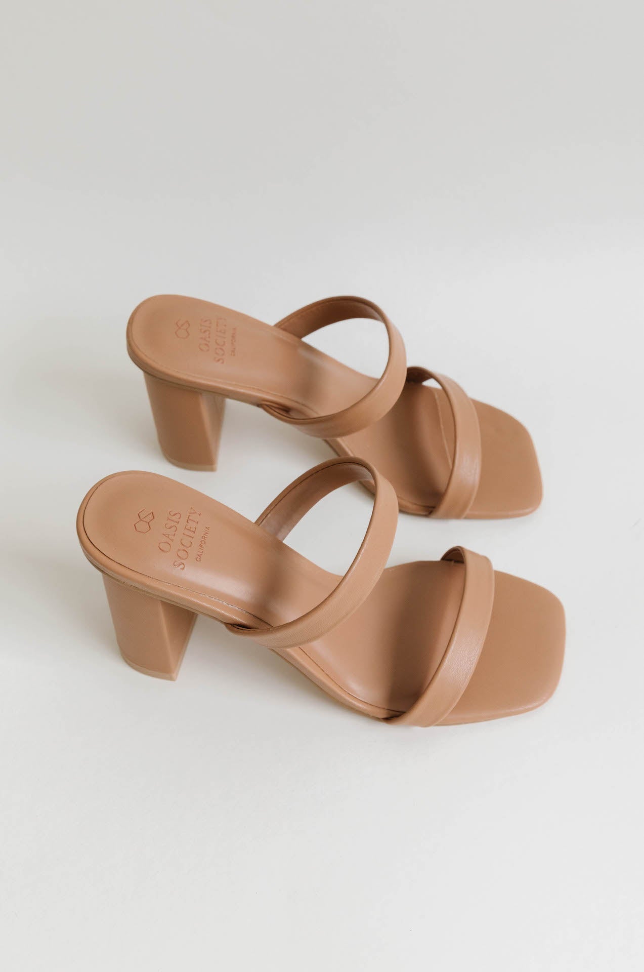 Tan Strappy Heel Sandals