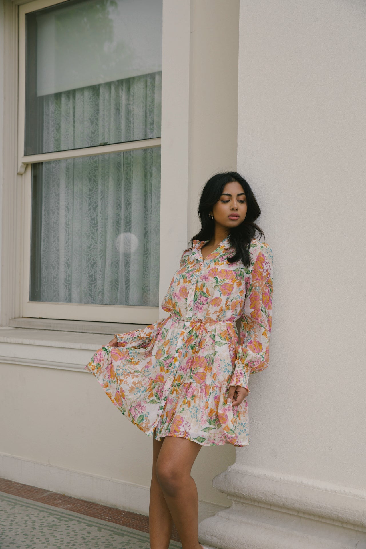 Harlow Orange Floral Dress