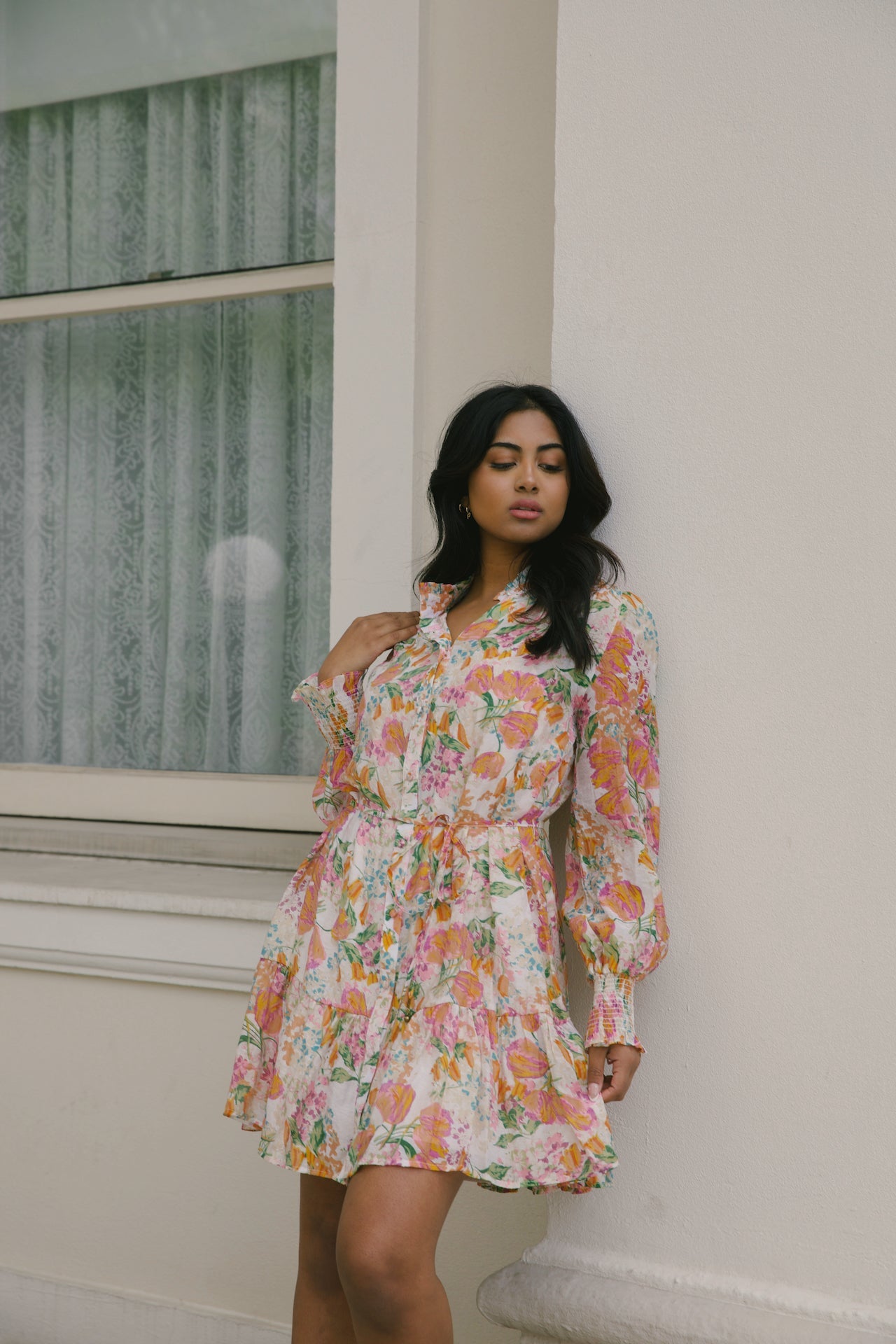 Harlow Orange Floral Dress
