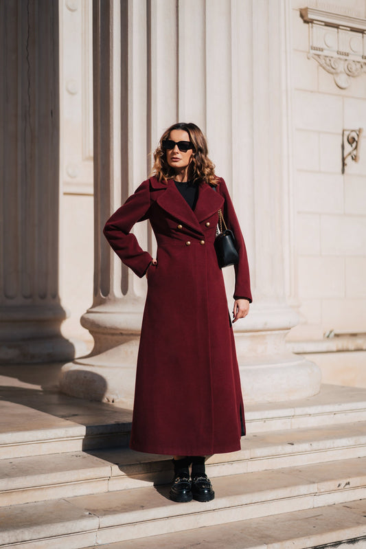 Palton cu talie înalta Lore