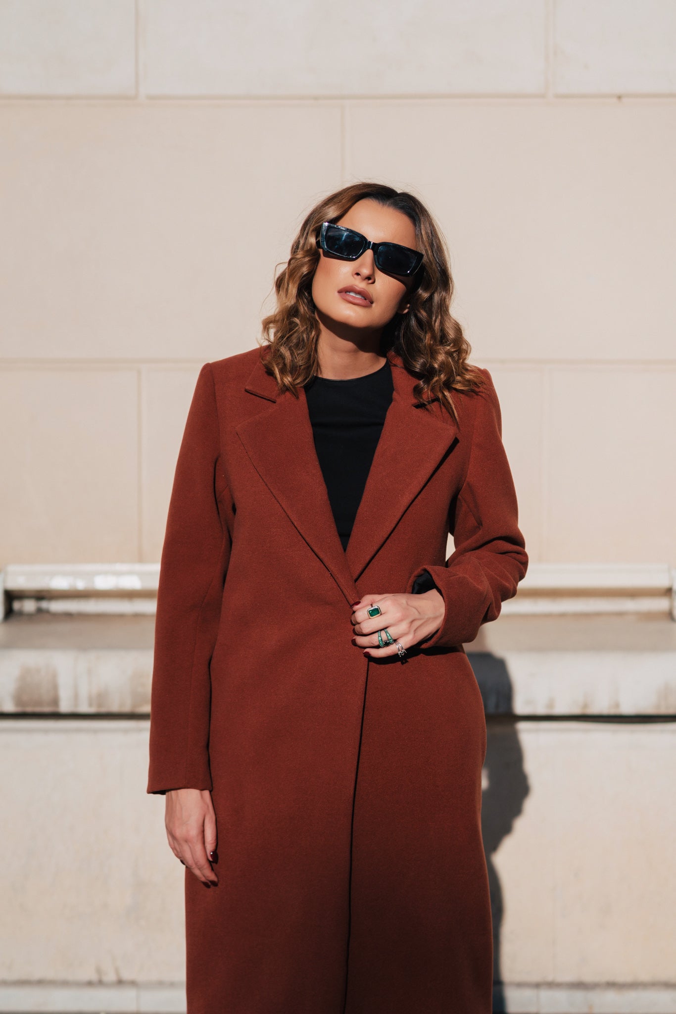 Palton minimalist Gazel