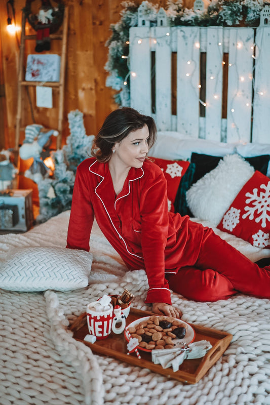 Pijama scurta din catifea supersoft Lisse