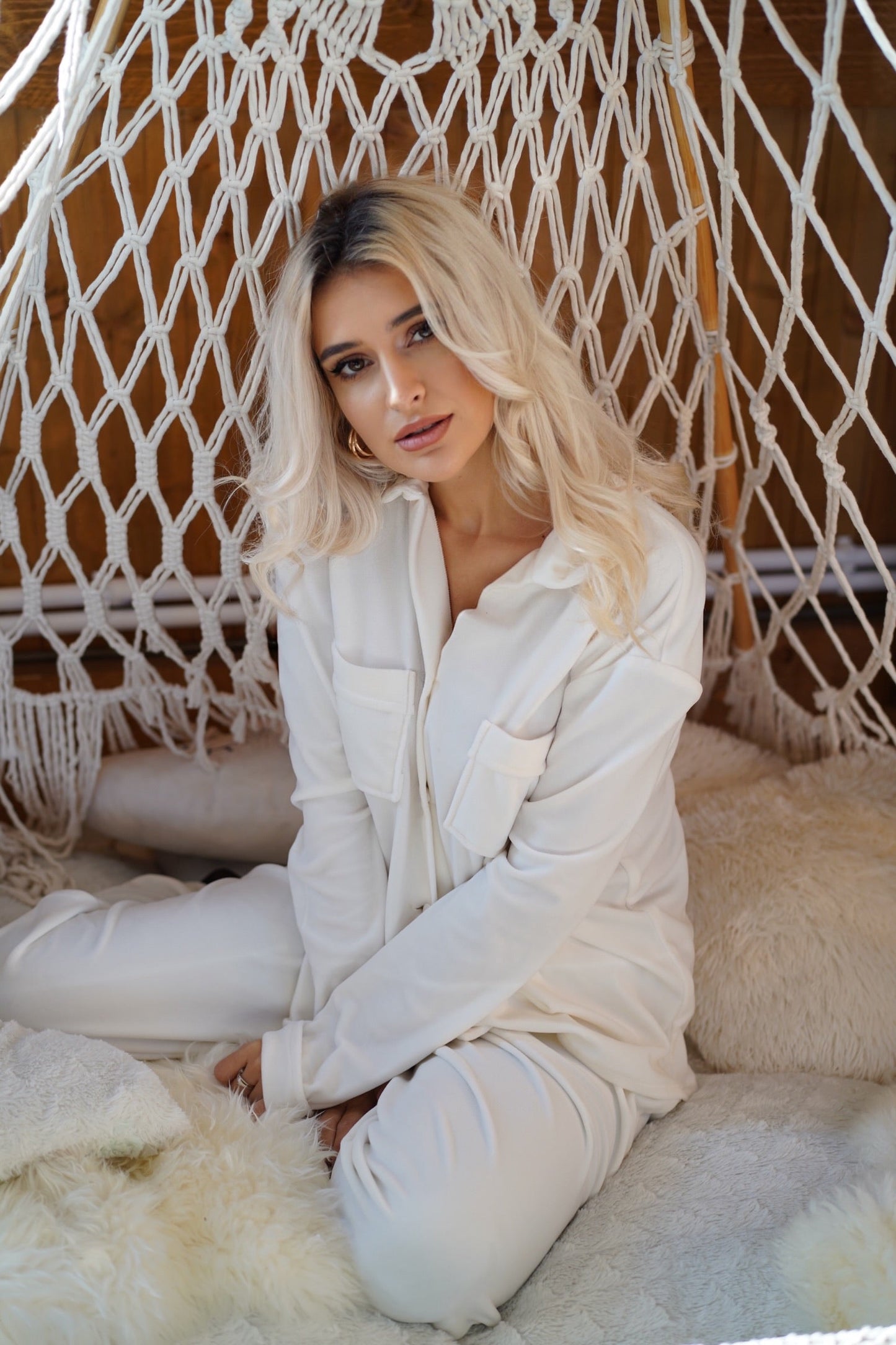 Pijama scurta din catifea supersoft Ive