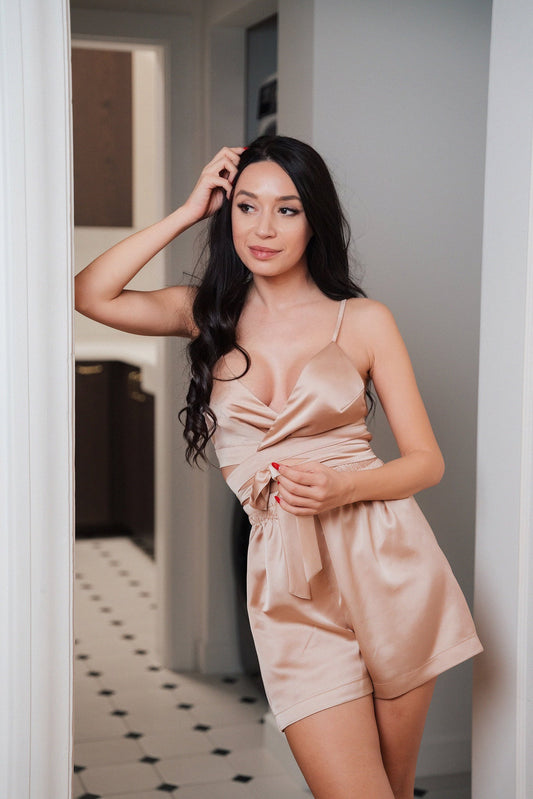 Pijama scurta cu top ajustabil Olina UPDATED