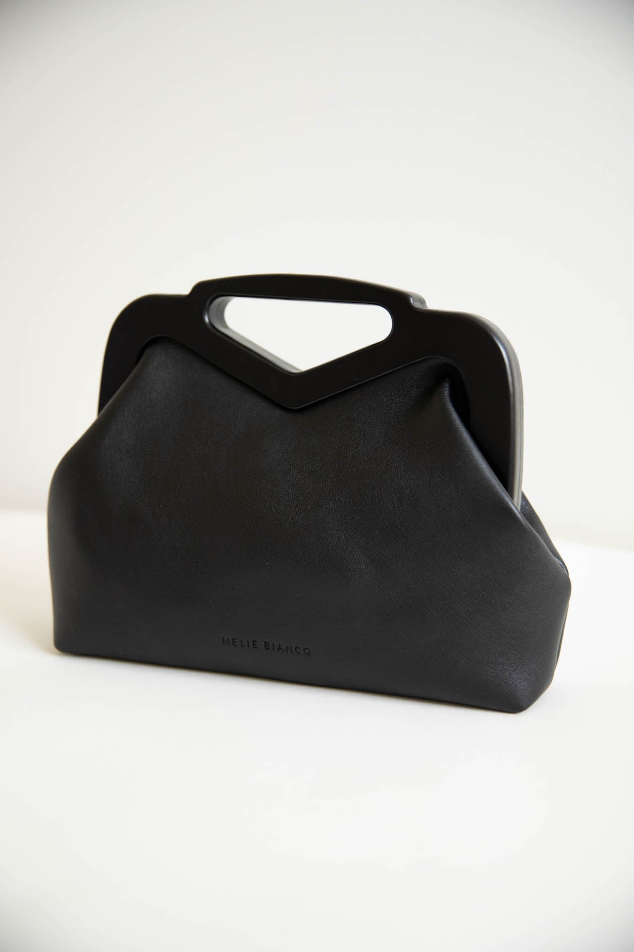 Black Triangle Handle Point Bag