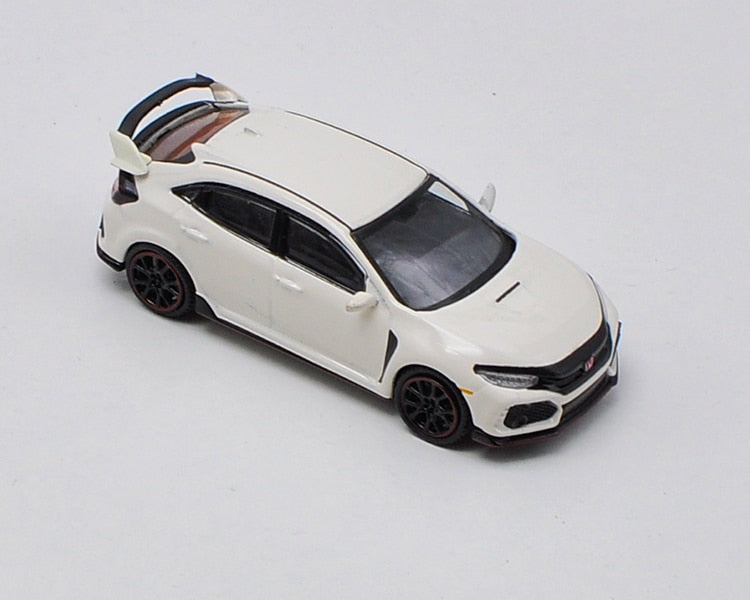 Honda Civic Type R (FK8) 1:64 Diecast Model Car in White (LHD)