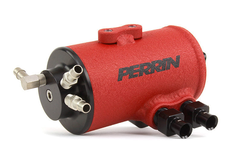 Perrin 02-21 STI / 02-21 WRX / 05-09 LGT / 05-09 OBXT with FMIC Red Air Oil Seperator (perPSP-ENG-607RD)