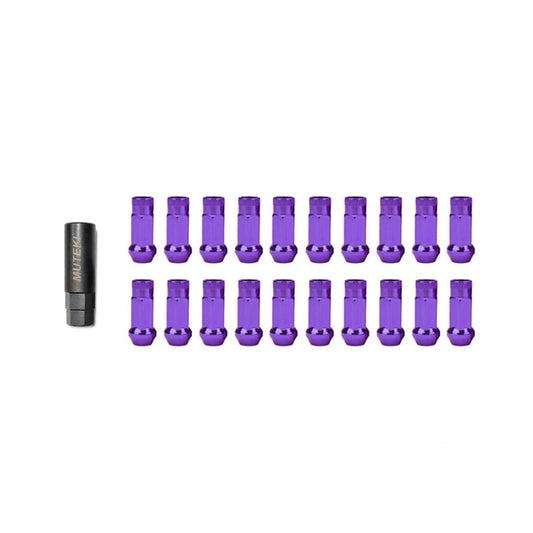 Wheel Mate Muteki SR48 Open End Lug Nuts - Purple 12x1.50 48mm for 2018+ Toyota Corolla Hatchback (whm32906L)