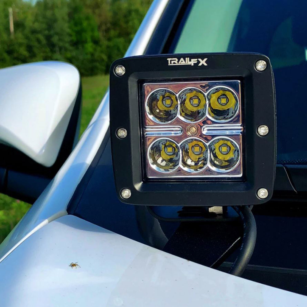 LP Aventure 16-18 Toyota RAV4 Hood Light Brackets - Bare (Pair) (lpaFLP-RAV4-18-HLB)